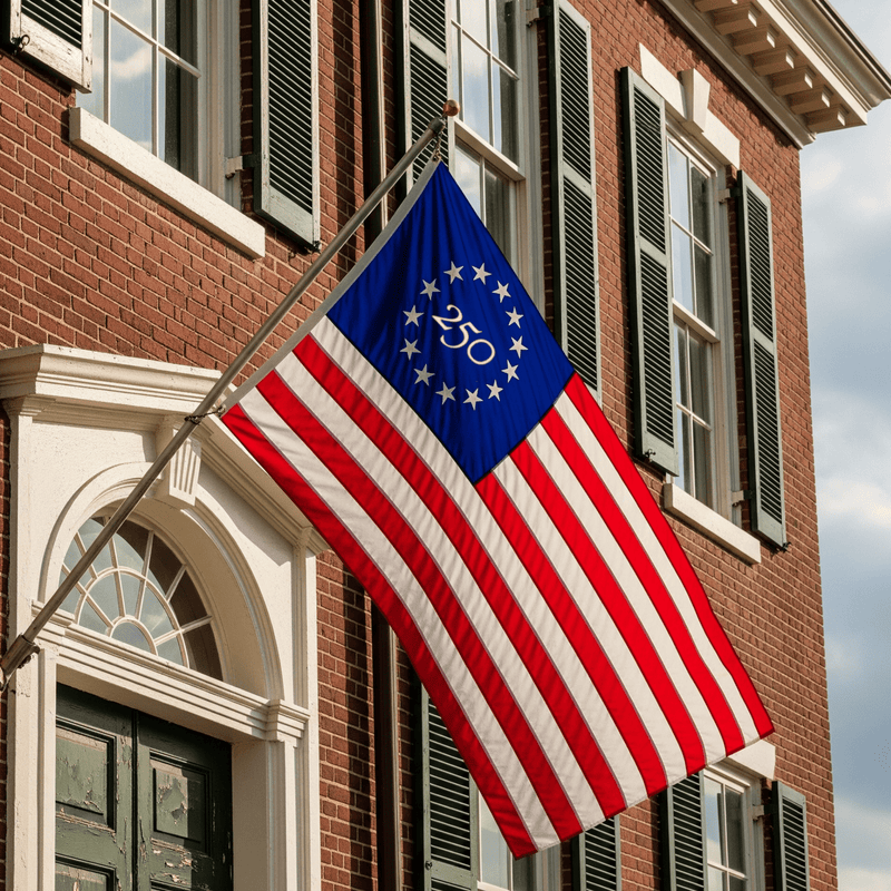 Betsy Ross America 250 Flag Embroidered - Limited Edition - The Flag Lady