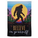 Big Foot "Believe in Yourself" Suede Banner - The Flag Lady