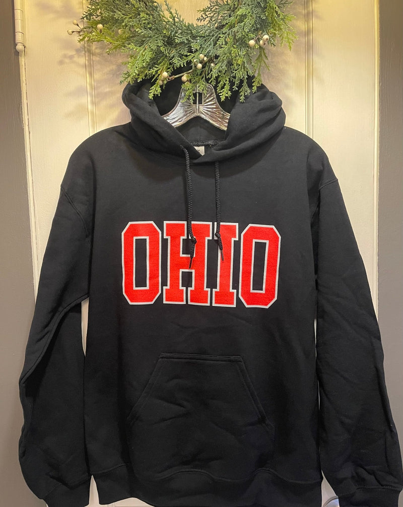 Black Ohio State "OHIO" Hoodie - The Flag Lady
