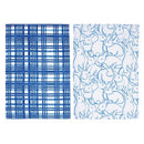 Blue Bunny & Plaid Towel Set/2 - The Flag Lady
