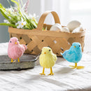 Bunny Blooms Table Decor Fabric Chick 3.5"H Set of 3 - The Flag Lady