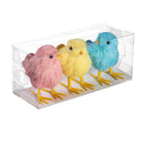 Bunny Blooms Table Decor Fabric Chick 3.5"H Set of 3 - The Flag Lady