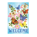 Butterfly's Fly Together Burlap Garden Flag - The Flag Lady