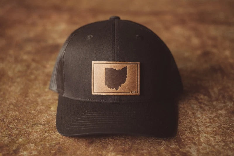 Ohio Silhouette Hat | Leather Patch Snapback