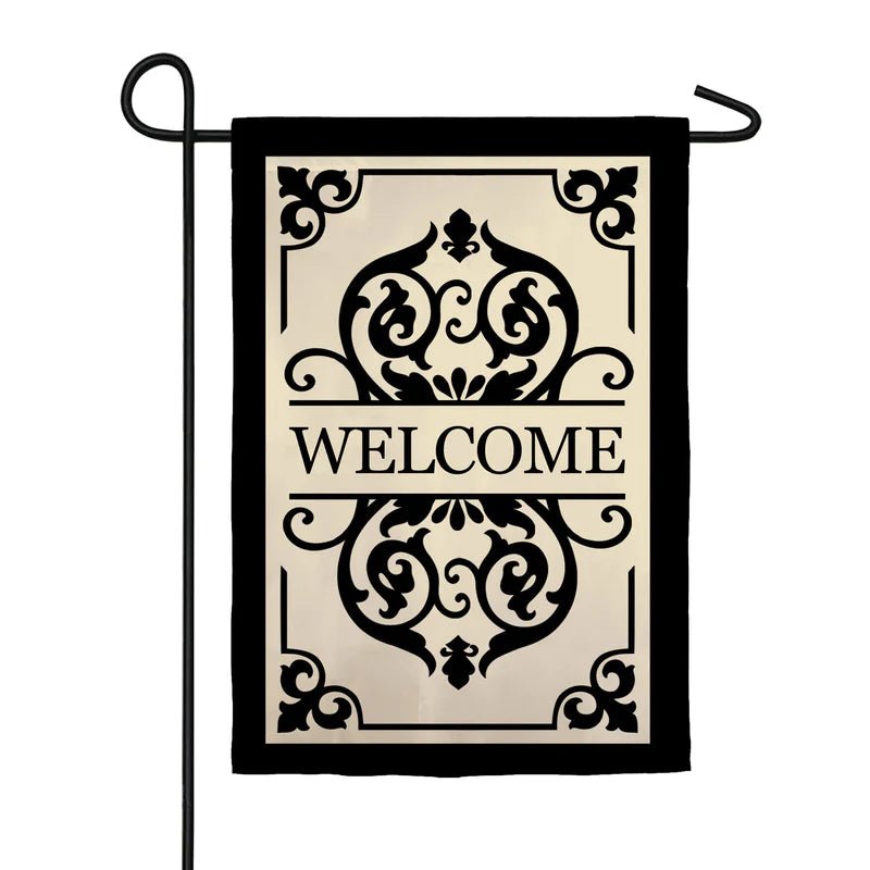 Cambridge Welcome Applique Garden Flag - The Flag Lady