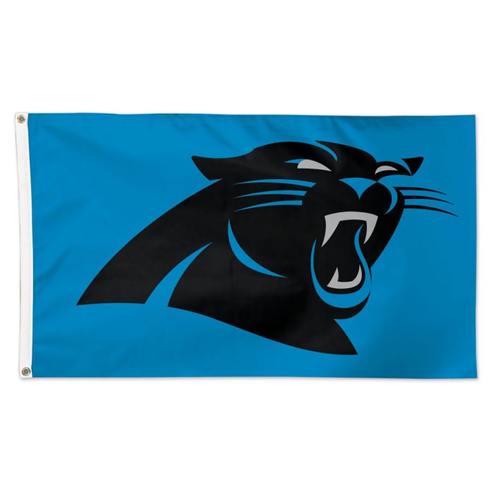 Carolina Panthers Blue background Flag - Deluxe 3' X 5' - The Flag Lady