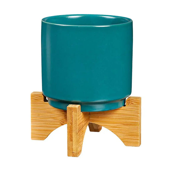 ceramic-planter-w-wood-stand-3
