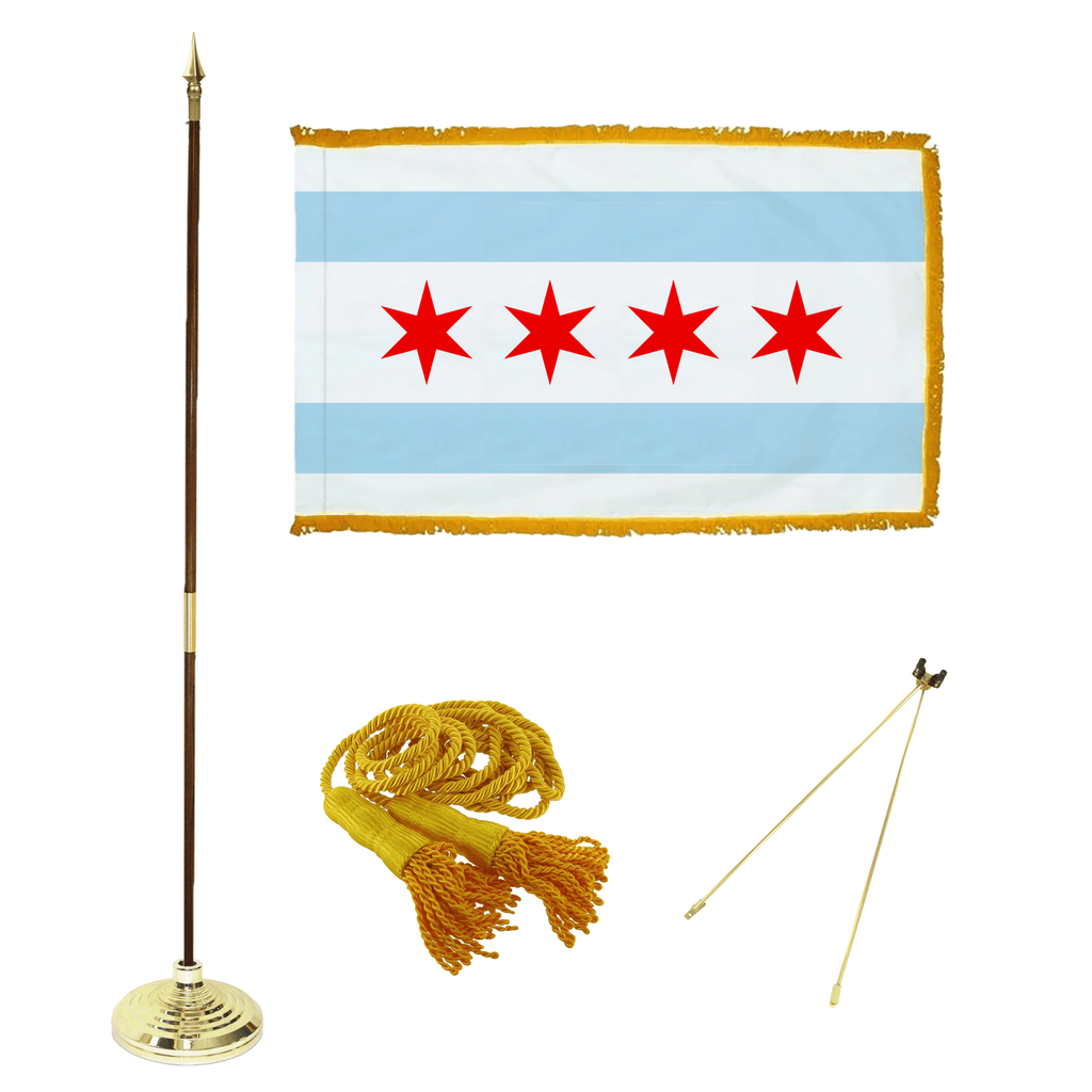 Mini Chicago Flags Chicago Flags | City of Chicago Illinois Flags | FlagLadyUSA.com