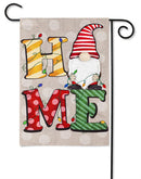 Christmas Home Gnome Burlap Flag - The Flag Lady