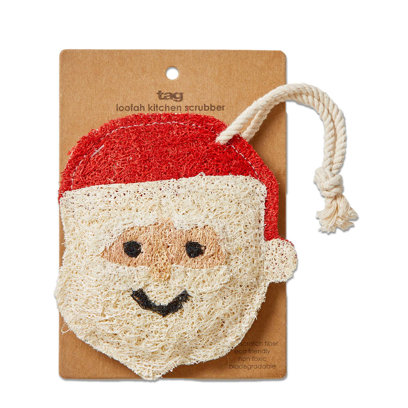 Christmas Santa Loofah Scrubber - The Flag Lady