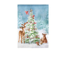 Christmas Tree and Friends Moire Garden Flag - The Flag Lady