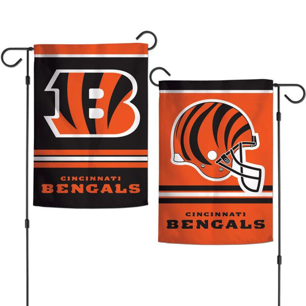 Cincinnati Bengals Garden Flags 2 sided 12.5" x 18" - The Flag Lady