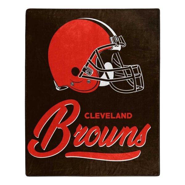 Cleveland Browns NFL ‘Signature’ Raschel Throw Blanket - The Flag Lady