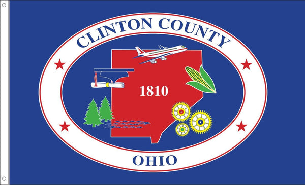 Clinton County Ohio Flag - 3x5 feet - The Flag Lady