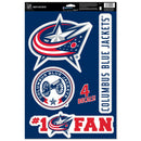 Columbus Blue Jackets Decals 11x17 inches - The Flag Lady