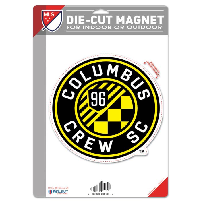 COLUMBUS CREW DIE CUT LOGO MAGNET 6.25" X 9" - The Flag Lady