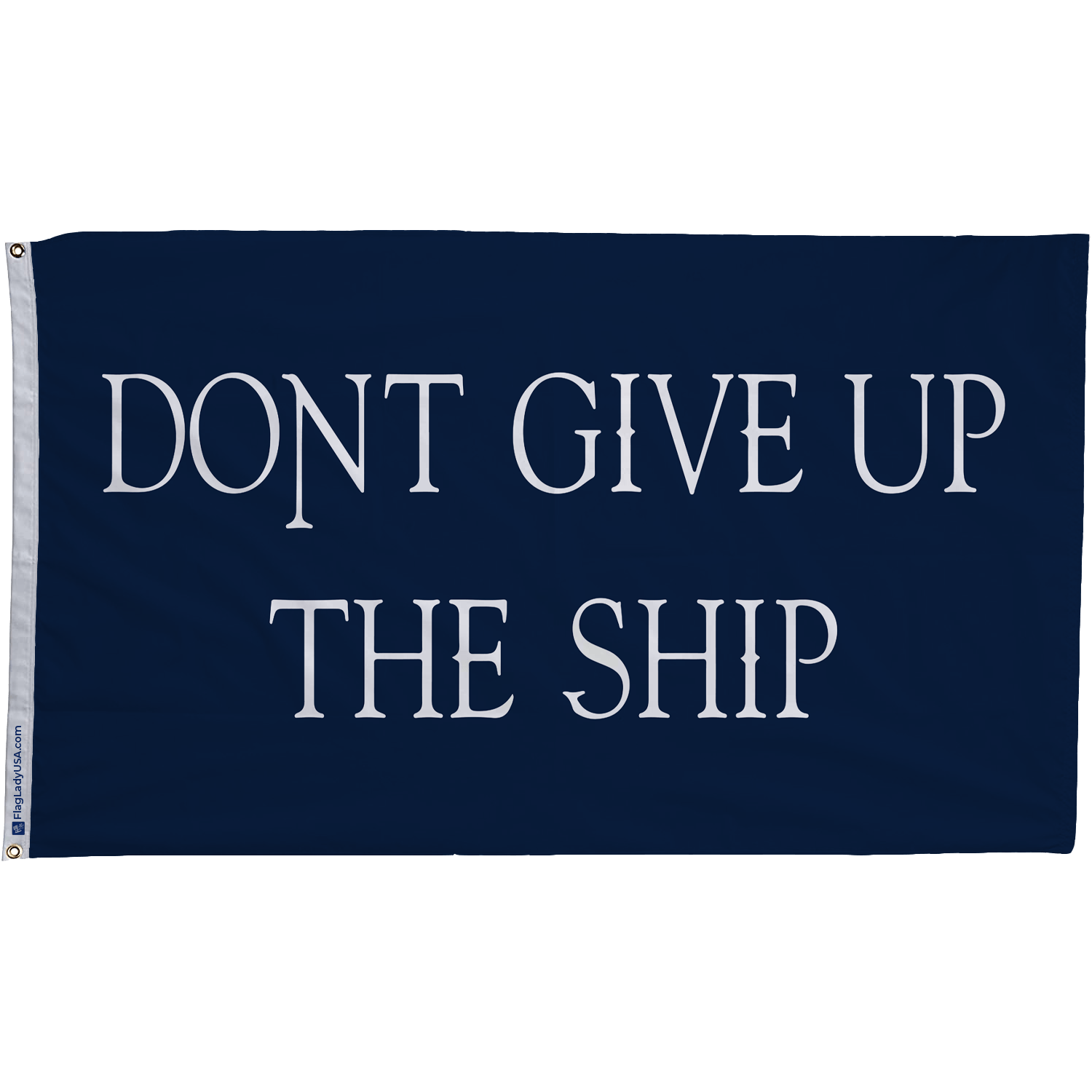 12x18 Commodore Perry 'Don't Give Up The Ship' Boat Flag Double Sided Nylon