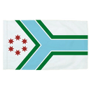 Cook County Illinois - 3x5ft Indoor Flag w/Sleeve - The Flag Lady