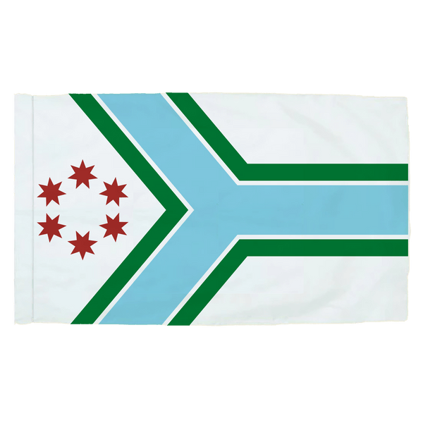 Cook County Illinois - 3x5ft Indoor Flag w/Sleeve - The Flag Lady