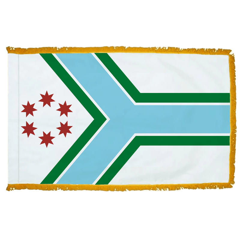 Cook County Illinois Flag - 3x5ft Indoor w/Fringe - The Flag Lady