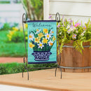 Delft Daffodil Applique Garden Flag - The Flag Lady