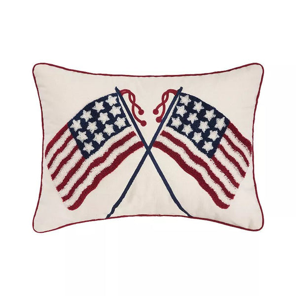 Double US Flag Pillow - The Flag Lady
