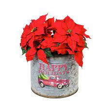 "Happy Holidays"  Nested Metal Planter- Set of 3