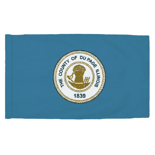 DuPage County Illinois - 3x5ft Indoor Flag w/Sleeve - The Flag Lady