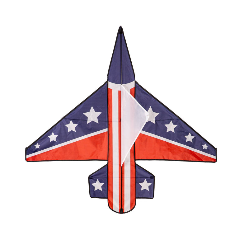 Ever Fliers Patriotic Airplane Kite w/ Reel - The Flag Lady