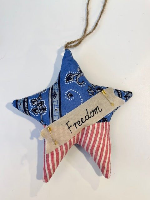 Fabric Americana Ornaments - The Flag Lady