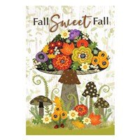 Fall Sweet Fall Burlap Garden Flag - The Flag Lady