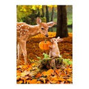 Faun and Bunny Suede Garden Flag - The Flag Lady