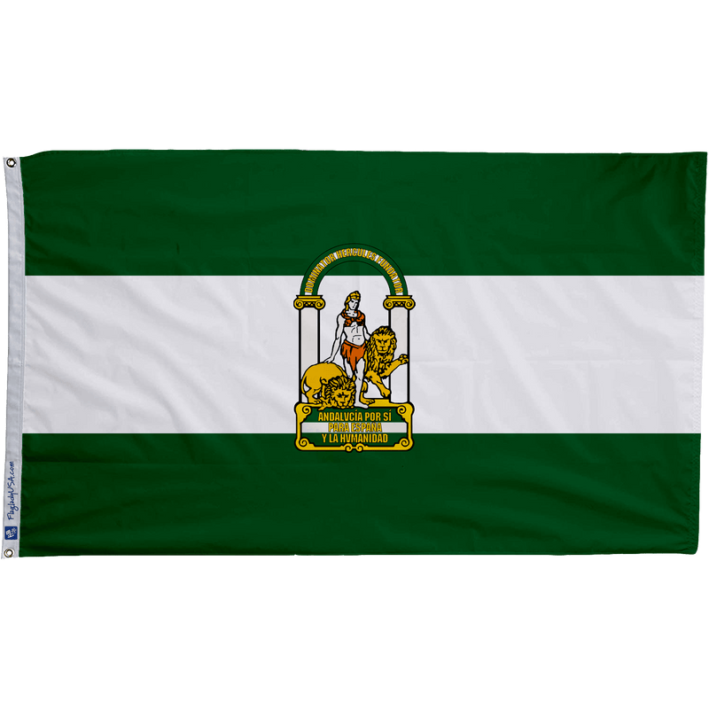 Flag of Autonoma Comunity of Andalusia (Spain) - The Flag Lady