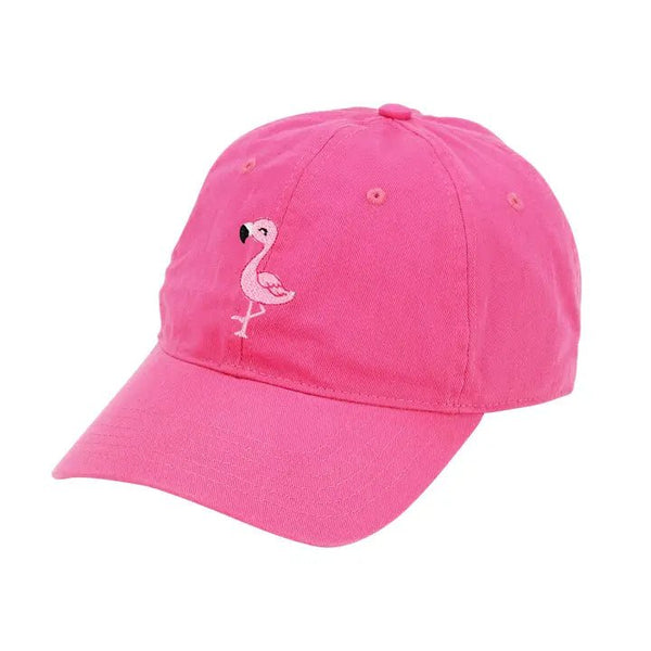 Flamingo Embroidered Cap - The Flag Lady