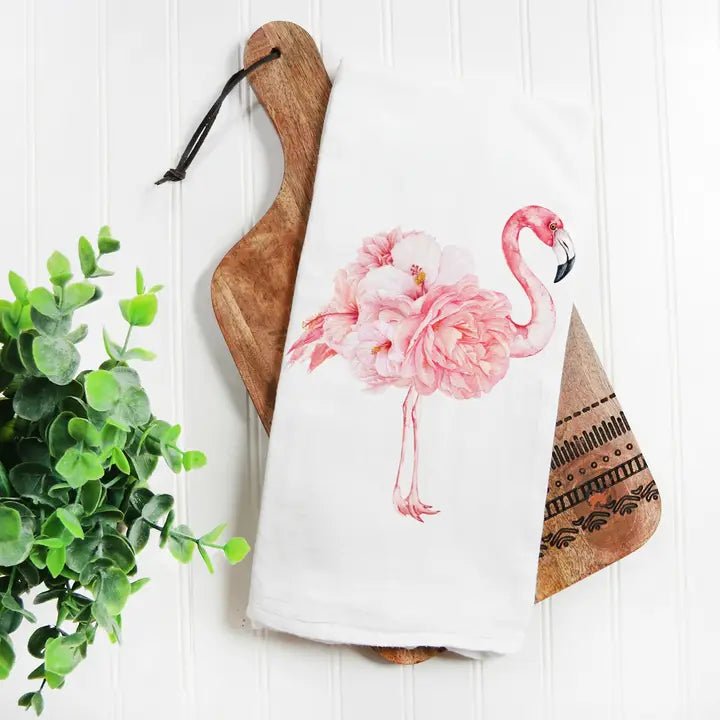 Flamingo Kitchen Towel - The Flag Lady