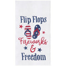 Flip Flops, Fireworks Towel - The Flag Lady