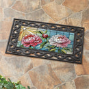 Floral Stained Glass Sassafras Switch Mat - The Flag Lady