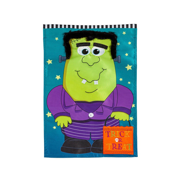 Franken - Monster Friend Garden Applique Flag - The Flag Lady