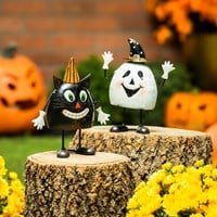 Ghostly Friends Metal Statue - The Flag Lady