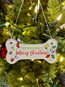 Glass Dog Bone Ornament - The Flag Lady