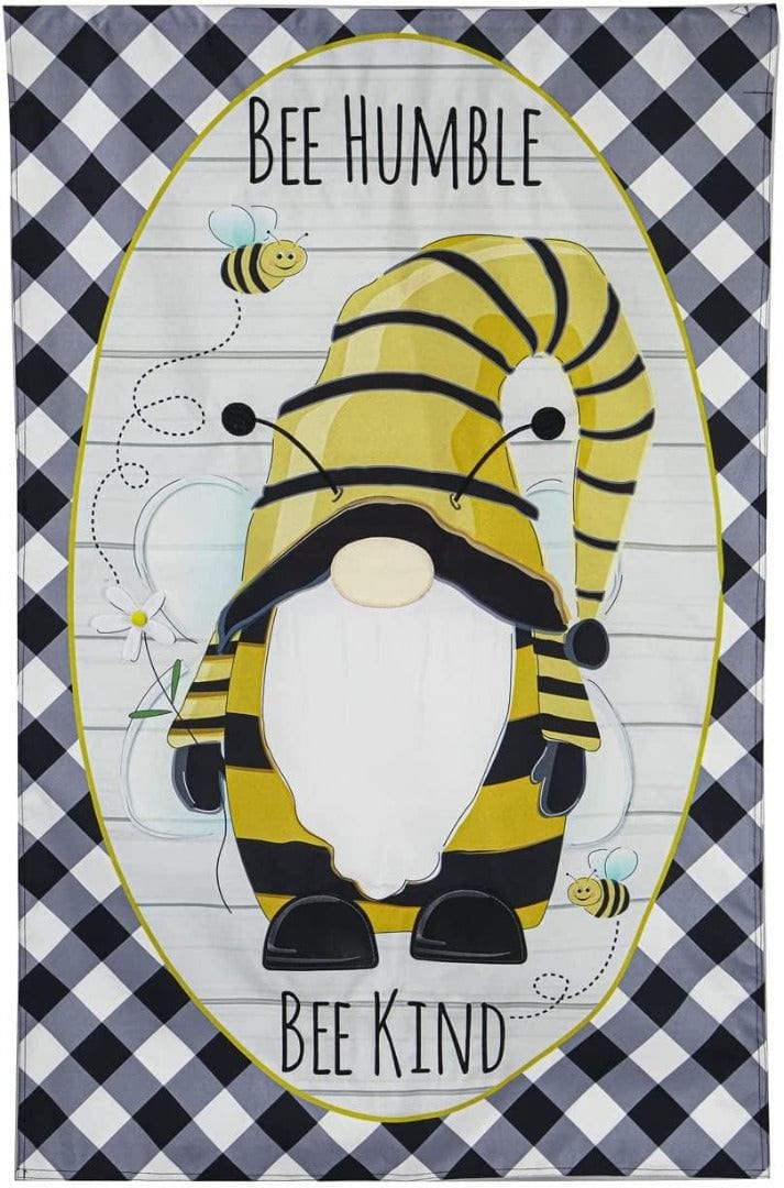 Bee Humble Bee Kind Garden Gnome Banner