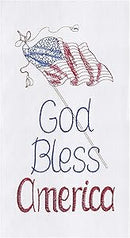God Bless America Flour Sack Towel - The Flag Lady
