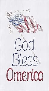 God Bless America Flour Sack Towel - The Flag Lady