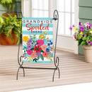 Grandkids Spoiled Here Applique Garden Flag - The Flag Lady