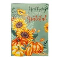 Grateful Gatherings Suede Garden Flag - The Flag Lady