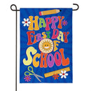 Happy First Day Of School Burlap Garden Flag - The Flag Lady