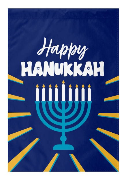 Happy Hanukkah Garden Flag - The Flag Lady