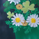 Happy St. Patrick's Day Floral Hat Applique Garden Flag - The Flag Lady