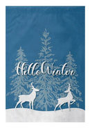Hello Winter Garden Flag - The Flag Lady