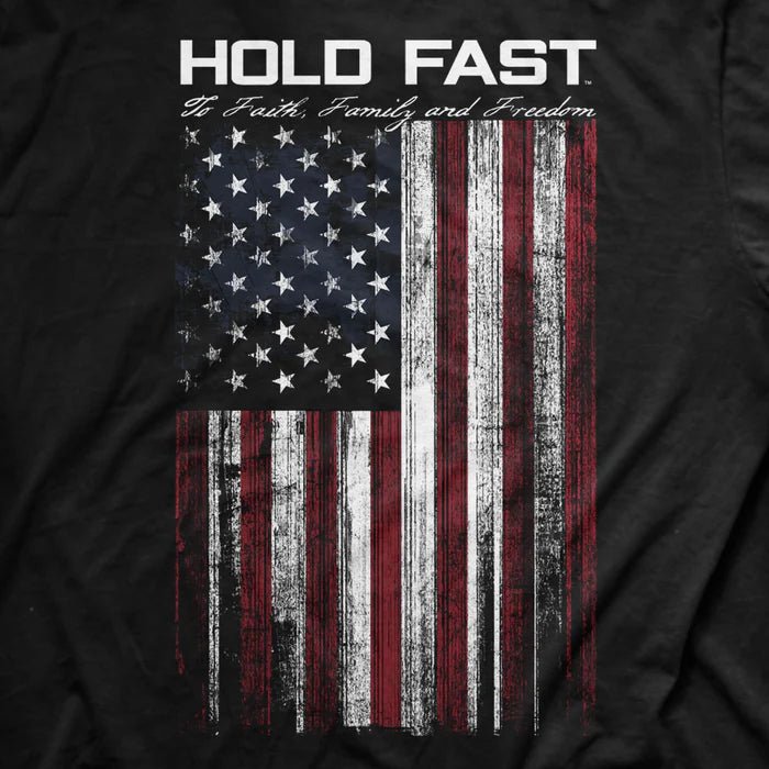 HOLD FAST US Flag Mens T - Shirt - The Flag Lady